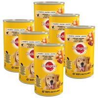 Pedigree Natvoer voor Volwassen Honden met Kip & Groenten in Gelei 6x400