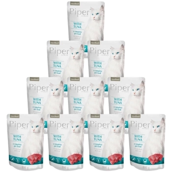 DOLINA NOTECI Piper voor katten met tonijn 10x100g (zakje)
