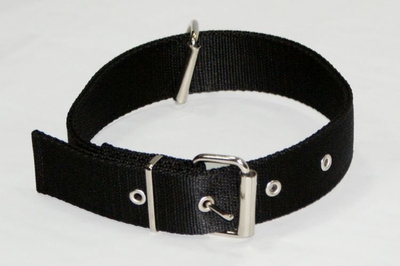 Dingo Halsband met Losse Gesp voor Honden Leiband Zwart 70cm