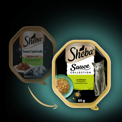 Sheba Sauce Speciale met Konijn, Eend & Groenten 85g 