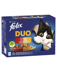 Felix Duo Plattelandssmaken in gelei met vlees 12x85g