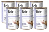 Brit Grain Free Veterinary Diet Hond Gastro-intestinaal met Zalm en Erwten 6x400g