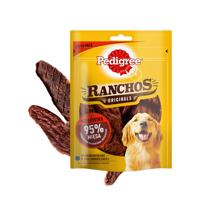 Pedigree Ranchos Originals Adult Hondensnack met Rundvlees 70g