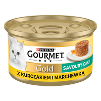 Purina Gourmet Gold Hartige Taart met Kip en Wortelen 85g
