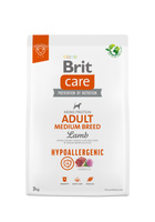 BRIT CARE Dog Hypoallergenic Adult Medium Breed Lamb 3kg