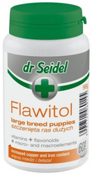 Laboratorium DermaPharm Dr Seidel Flawitol voor pups van grote rassen 60 tabletten