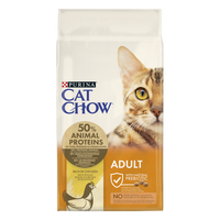 Purina Cat Chow Adult Chicken And Rice 15kg + Groominghandschoen - Cat Chow GRATIS 