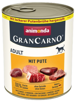 ANIMONDA GranCarno Volwassen Hondensmaak: Rund + Kalkoen 800g