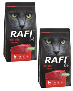 Dolina Noteci Rafi Cat Droogvoer voor katten met rundvlees 2x7kg