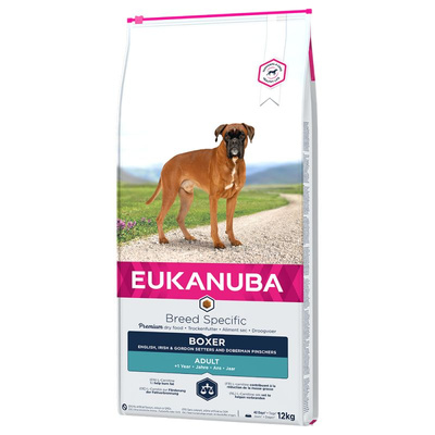 Eukanuba Adult Boxer Chicken 12kg + GRATIS een verrassing voor je hond!
