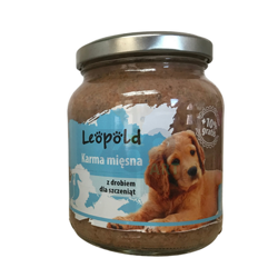 Leopold vleesvoeding met gevogelte voor puppies 300g