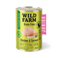 WILD FARM Premium Grain Free Kip en Zalm 6x400g - graanvrij kittenvoer