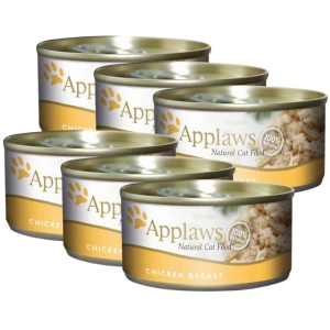 APPLAWS Chicken Breast In Broth Tin 6x70g