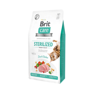 Brit Care Cat Grain-Free Sterilised Urinary Health met Kip 7kg + GRATIS een verrassing voor je kat!