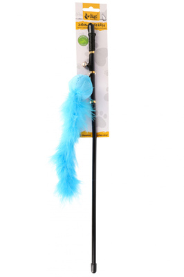 Dingo kattenhengel - bal met staart paars/blauw