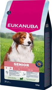 EUKANUBA Oudere&Senior Kleine & Middelgrote rassen Lam & Rijst 2x12kg