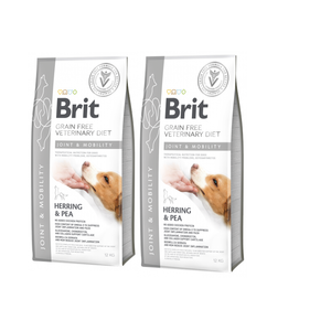 Brit Grain Free Veterinary Diet Hond Gewrichten & Mobiliteit Haring met Erwten 2x12kg