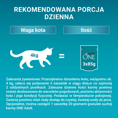 Purina One Adult kattenvoer met kip en sperziebonen 85 g