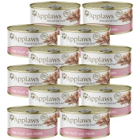 APPLAWS Tuna Fillet With Prawn In Broth Tin 12x70g