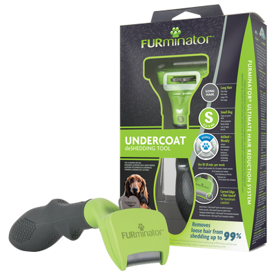 FURMINATOR Tool voor het uitkammen van ondervacht bij langharige kleine honden