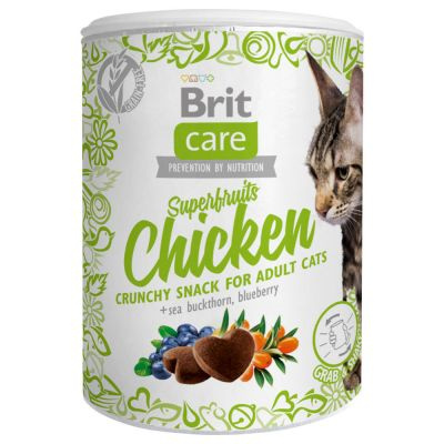 Brit Care Kattensnack Superfruit Kip 100g