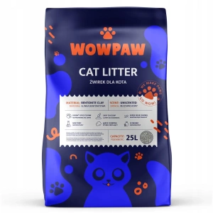 WOW PAW Bentoniet Strooisel - Geurloos voor katten 25L