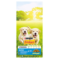 PURINA Friskies Junior met Kip, Melk en Groenten 15 kg + VERRASSING VOOR UW HOND