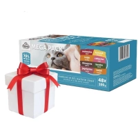 Frendi zakjes voor katten vleessmaken in saus 48x100g + VERRASSING VOOR DE KAT