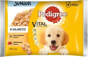 Pedigree Nat Puppyvoer (Kip & Rijst, Rundvlees & Rijst) 4x100g