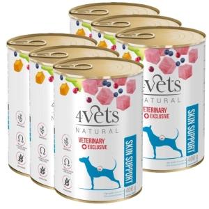 Dolina Noteci 4Vets Honden Huid Support 6x400g