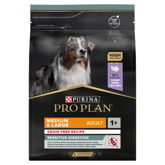 PRO PLAN Sensitive Digestion Medium & Large Adult kalkoenrijk hondenvoer 2.5kg