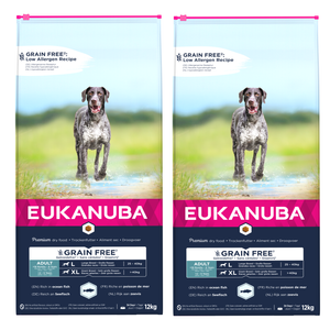 Eukanuba Adult Large Grain Free Zalm 2x12kg