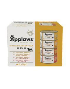Applaws Multipack Kattenbouillon Blikjes 12x70g