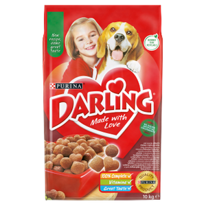PURINA Darling met een heerlijke mix van rundvlees en kip 10 kg + VERRASSING VOOR UW HOND