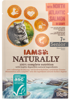 IAMS - Natuurlijk met Noord-Atlantische zalm in jus 85g