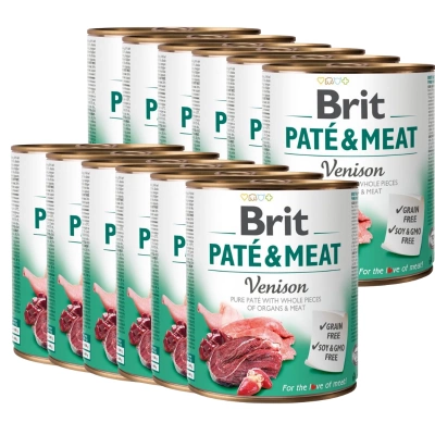 Brit Pate&Meat Adult Venison 12x800g
