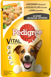 Pedigree Natvoer voor Volwassenen met Kip & Groenten in Saus 100g