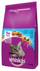 WHISKAS Adult Droog Kattenvoer 1+ met Tonijn en Groenten 1.4 kg