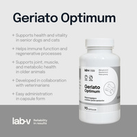 LAB-V Geriato Optimum - Gezondheidsondersteuning voor honden en katten 90 capsules