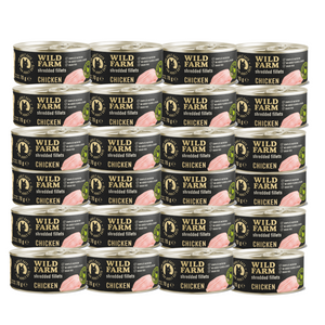 WILD FARM Fillets Kip 24x70g - graanvrij nat kattenvoer in bouillon