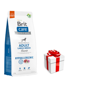 BRIT CARE Hond Hypoallergeen Volwassen Groot Ras Lam 12kg + GRATIS een verrassing voor je hond!