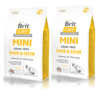 Brit Care Mini Graanvrij Haar & Huid 2x7kg