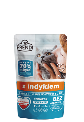 Frendi Stukjes in Kalkoen Delicate Saus 100g