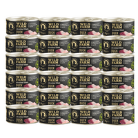WILD FARM Fillets Duck&Chicken 24x70g - graanvrij nat kattenvoer in bouillon