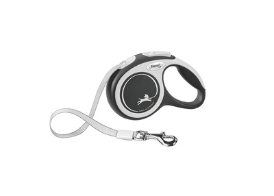 Flexi Leash New Comfort XS Tape 3m tot 12kg Zwart