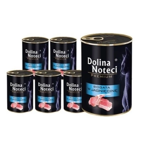 Dolina Noteci Premium voor katten Rijk aan lam 12x400g