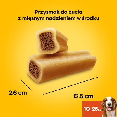 Pedigree Jumbone Snack voor volwassen honden van gemiddelde grootte met rundvlees 180g