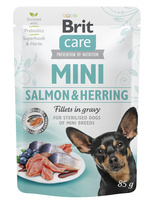 Brit Care Mini Filets in Zalm & Haring Saus 85g