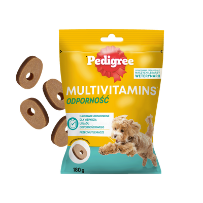 PEDIGREE Multivitaminen Immuniteit aanvullend diervoeder voor volwassen honden, kipsmaak 180 g