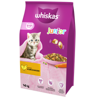 WHISKAS Droog Kittenvoer Junior met Kip 14kg